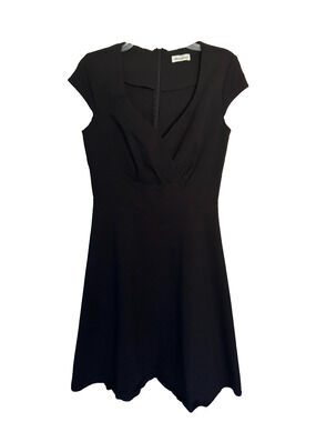 Bbonlinedress Black Vintage 1950s Audrey Hepburn Cocktail Swing Dress L Large